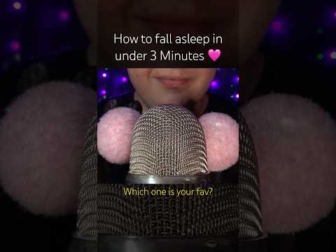 How to fall asleep in under 3 Minutes! 🥰 #asmr