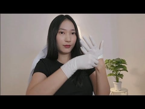 ASMR Latex Gloves Girl XS Size No Talking - RAINIE ASMR