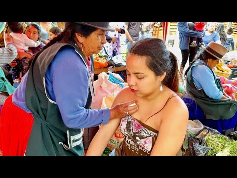 Street massage and ASMR spiritual cleansing (limpia espiritual)