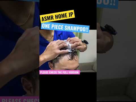 【ASMR】Head Massage with One Piece Shampoo!! #asmr #asmrshampoo #headmassage