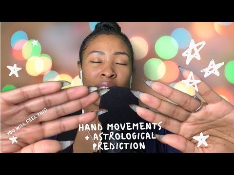 Hand Movements + Astrological Predications | Reiki Master Energy | ASMR Tingles | Full Face April