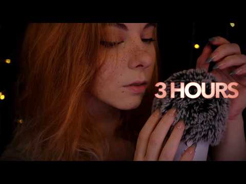 ASMR | 3 HOURS "Relax, Sk, Tk" Close Up, Clicky Whispering - Rain Ambience