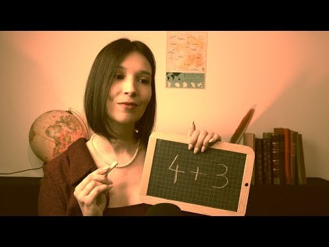 ASMR FRANCAIS 📚Roleplay Maitresse d'école📏 VINTAGE (Page turning, écriture à la plume...)