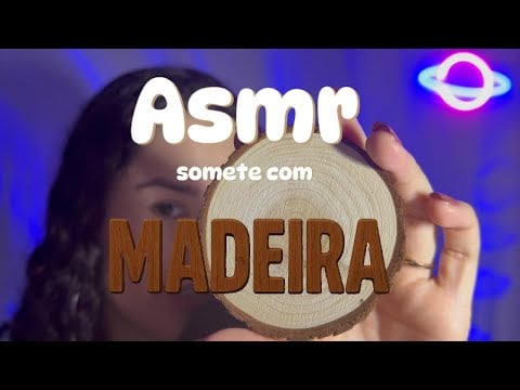 ASMR tapping em objetos de madeira 🪵