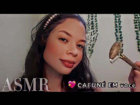 ASMR : CUIDANDO DE VOCÊ - massagem facial relaxante + cafuné para dias ansiosos 💆😴