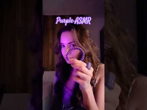💜 Purple triggers ASMR 💜 (tapping, crinkles, personal attention)