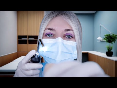 ASMR Ear Exam, Ear Cleaning & ENT Exam - Otoscope, Drops, Ear Picking, Stethoscope, Gloves, Typing