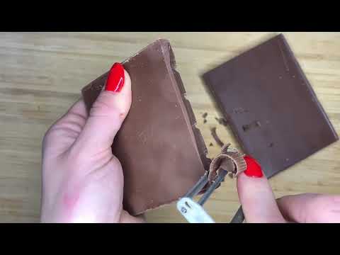 Beautiful Swiss Lindt Chocolate 🇨🇭 ASMR Triggers | Tapping Carving Breaking