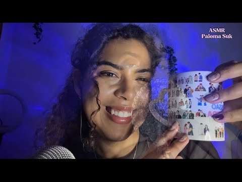 ASMR Mostrando Itens FOFOS da Minha Lojinha 🌸 Sons Relaxantes + Toques Suaves (K-pop & Dorama)