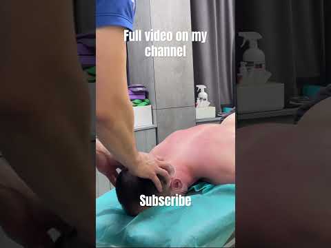 Chiropractic | Deep ASMR BACK MASSAGE #asmrmassage #massage #chiropractic
