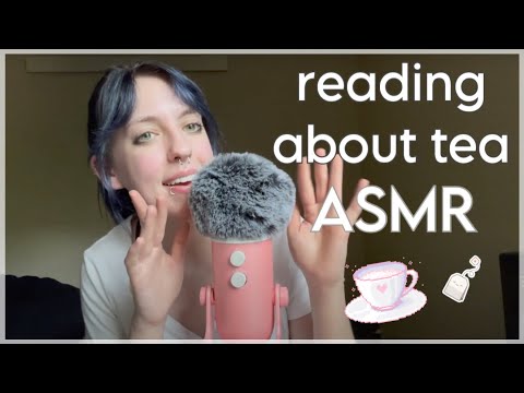 ASMR Up Close Whisper Reading ~ wikipedia page on tea !