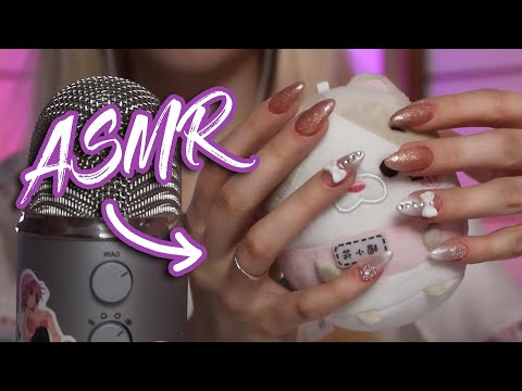 ASMR with my NEW NAILS 💅100% relaxing sounds, cute triggers