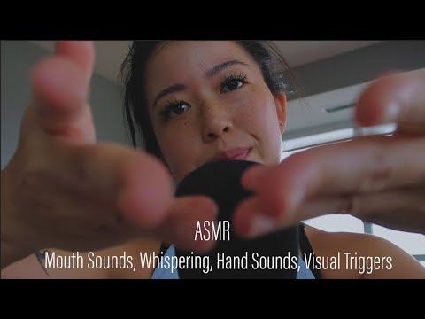 ASMR || Mouth Sounds, Whispering, Hand Sounds, & Visual Triggers (Layered Sounds)