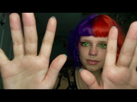 ASMR tongue clicking and hand movements