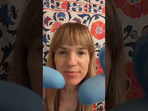 ASMR Face Massage with Gloves #asmr #asmrmassage #asmrfacemassage