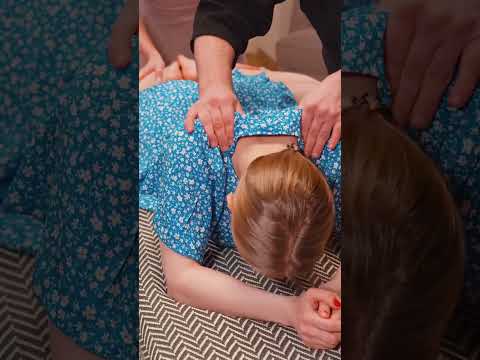 deep tissue massage for muscles and chiropractic correction for joints #chiropractic #shortsfeed