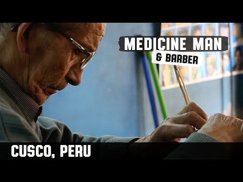 💈Traditional Shave in Peruvian Medicine Man Barbershop | Cusco Peru