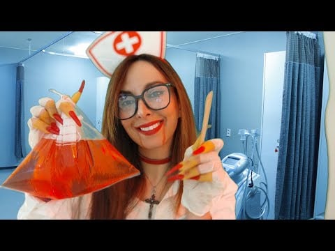 ASMR | VAMPIRE NURSE | ROLEPLAY - PERSONAL ATTENTION (gloves , check up , nails )