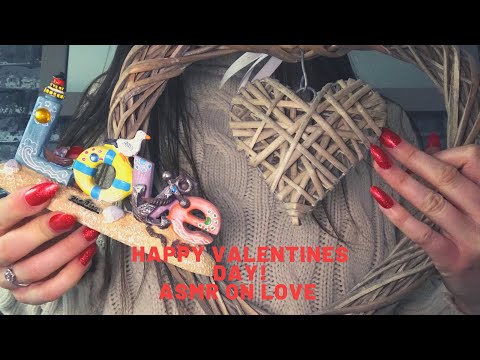 ASMR HAPPY VALENTINES DAY! TAPPING AND SCRATCHING ON LOVE ❤️