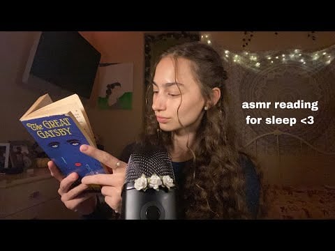 asmr soft reading for deep sleep - the great gatsby 