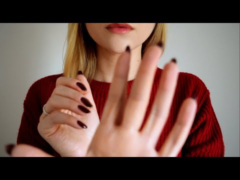 ASMR Hand Movements Positive Affirmations | Up Close Face Touching | Soft Spoken