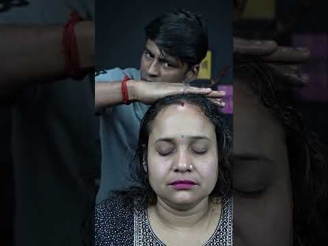 Ladies Head Massage With Neck Cracking ASMR #shorts