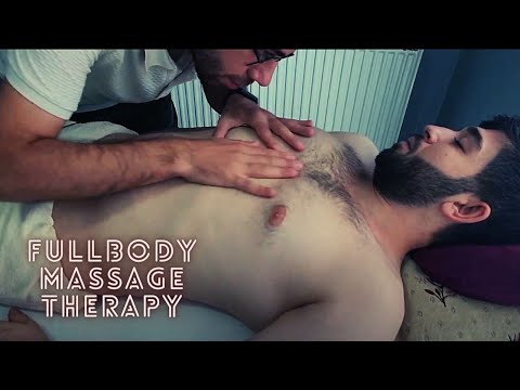 ASMR RELAXING INTENSIVE FULL BODY MASSAGE THERAPY - chest,abdominal,leg,arm,hand,foot massage