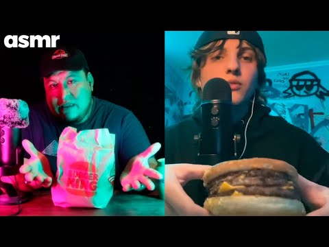 asmr español comiendo hamburguesa con BUNKeros ASMR