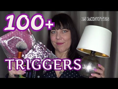 ASMR 100+ TRIGGERS IN 15 MINUTES/ АСМР 100+ ТРИГГЕРОВ ЗА 15 МИНУТ 100% МУРАШЕК