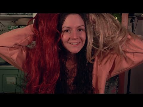 ASMR Wig Collection - Hair Brushing, Stroking and Crinkling