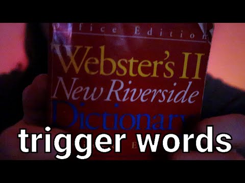 Dictionary Trigger Words Pt. 4 📕 ASMR