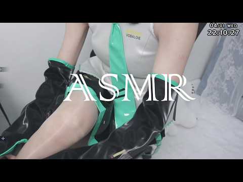 ASMR Hatsune Miku Cosplay 💙 Maid Style Long Nails Sounds