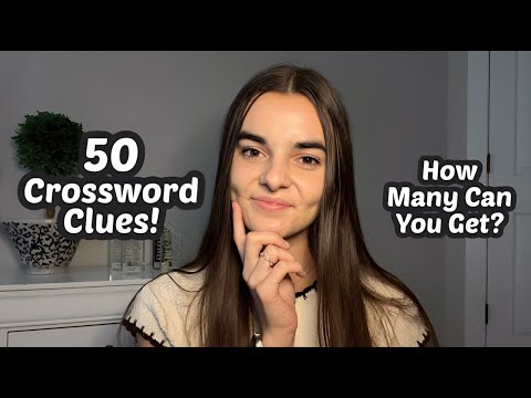 ASMR Crossword Clues | 50 General Knowledge Trivia Questions