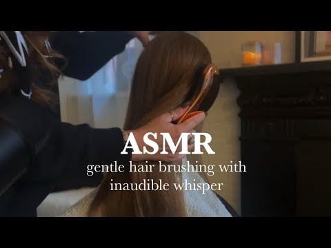 ✨ ASMR Hair Brushing & Inaudible Whispering for Deep Sleep 💆‍♀️ Gentle Tingles & Relaxation