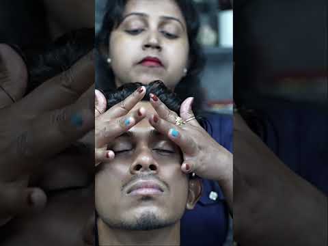 ASMR for Headaches: Lady Barber's Gentle Scalp Massage #shorts