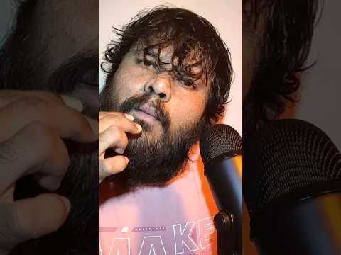 ASMR Mouth Sounds Spit Painting #shorts