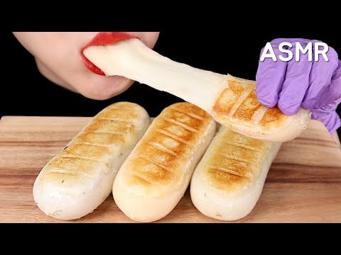 ROASTED CHEESE RICE CAKE MUKBANG ASMR CHEESE TTEOK ASMR