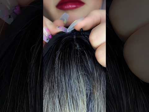 Bugs plucking - wig on mic 💆🏻‍♀️ #asmr #satisfying #visualtingle #relax #mouthwhisper #relaxing