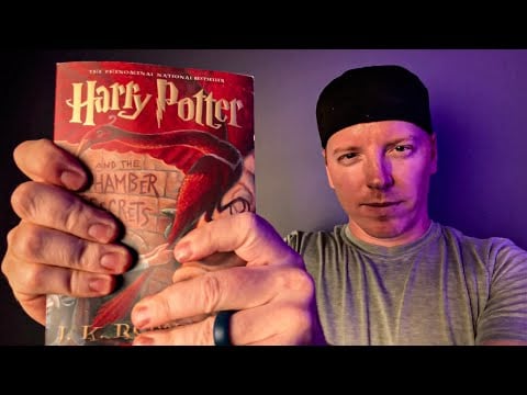 ASMR Book Massage (Harry Potter and Halo)