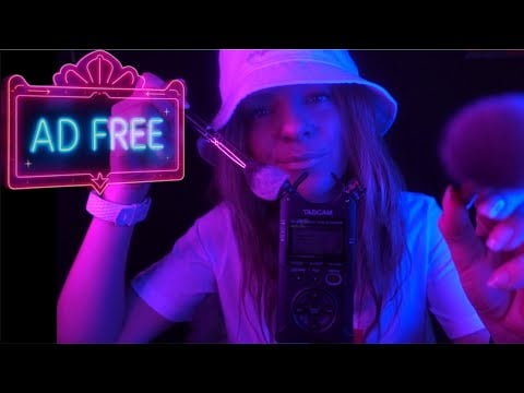 ASMR | 🚫AD-FREE🚫| Tascam Brushing, Scratching + Mouth Sounds