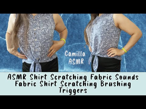 ASMR Shirt Scratching Fabric Sounds Fabric Shirt Scratching Brushing Triggers