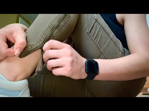 Utility Pants ASMR | Zipper Sounds | Skin Scratching | Fabric Sounds