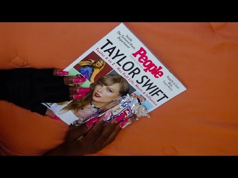 Taylor Swift People Magazine ASMR 3 Musketeers Eating Sounds