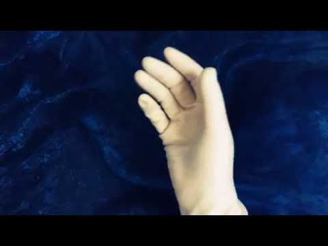 Rubber Gloves very impatiently with sciccors and Smurfs [[ASMR]]