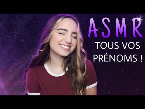 ASMR : Je cite 300 et + de vos prénoms ! (ear to ear) Whispering your name🗣