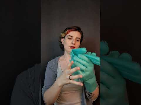 scrubber gloves #asmr