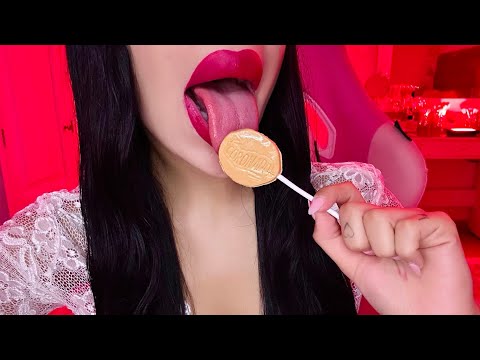 ASMR L4MIEND0 UNA PALETA🍭👅