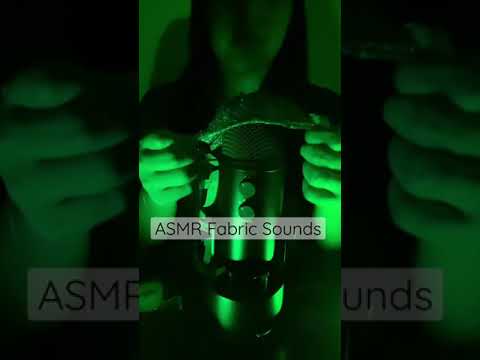 ASMR Fabric Sounds on Mic #asmr  #shorts #asmrfabricsounds