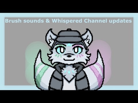 [ASMR] Brush sounds and whispered channel updates