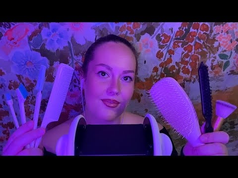 ASMR | Cleaning Your Ears With 7 Different Brushes! - No Gloves, No Talking, Palpation